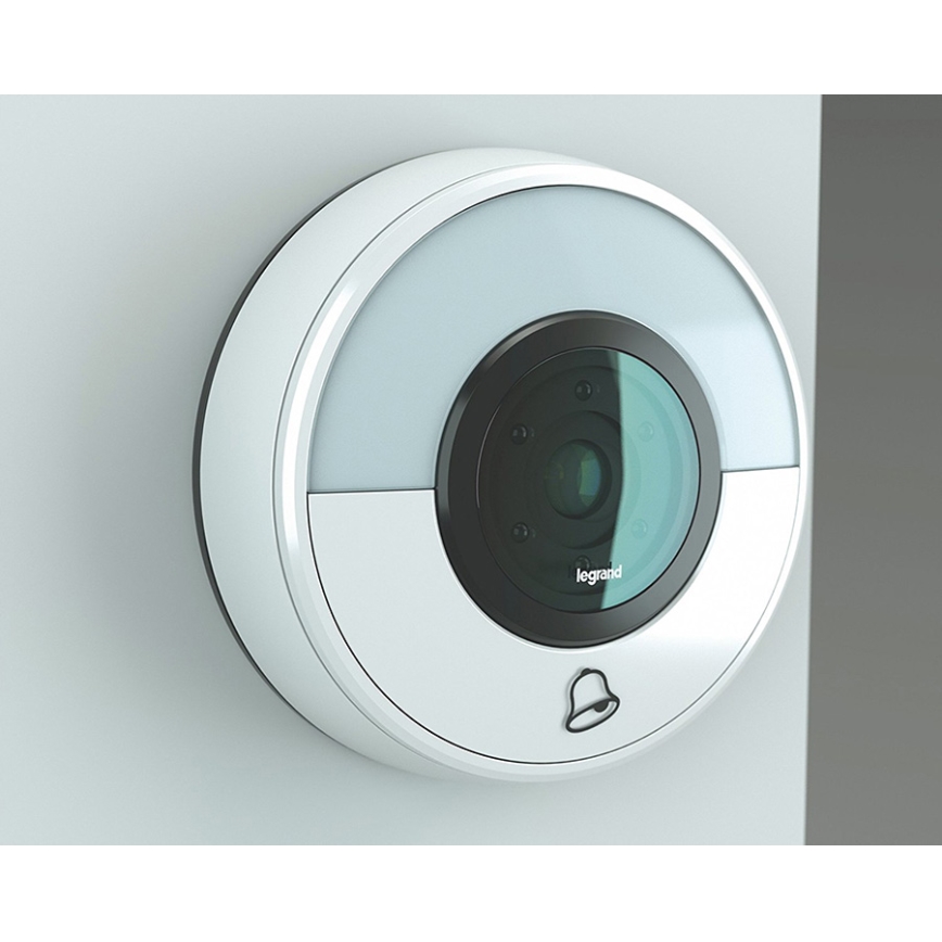 Legrand 94230 - Bezdrôtový zvonček + WIFI kamera ELIOT biela