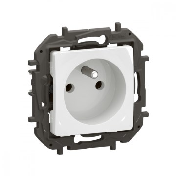 Legrand - Domová zásuvka bez rámčeka 250 V/16 A NILOE biela