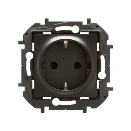 Legrand - domová zásuvka SCHUKO 250 V/16 A NILOE čierna