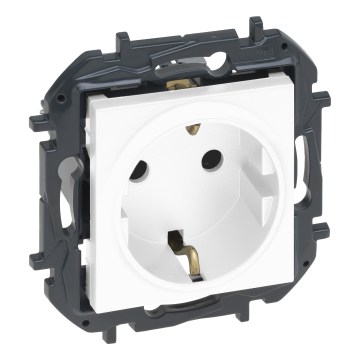 Legrand - Domová zásuvka SCHUKO 250 V/16 A NILOE STEP biela