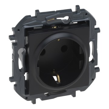 Legrand - Domová zásuvka SCHUKO 250 V/16 A NILOE STEP čierna