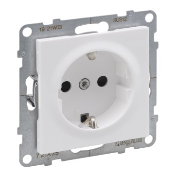 Legrand - domová zásuvka SCHUKO 250 V/16 A SUNO biela