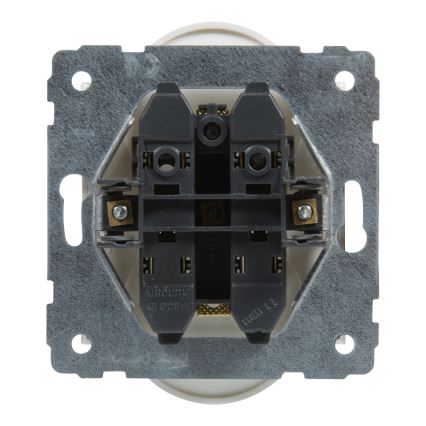 Legrand - Dvojitá domová zásuvka bez rámčeka 250V/16A SUNO biela