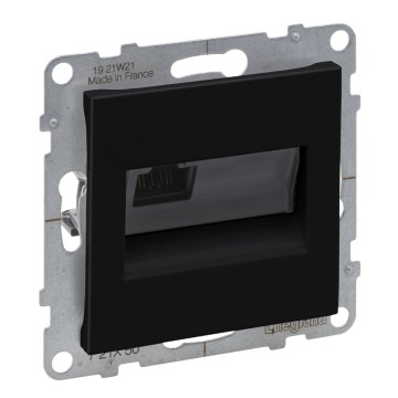 Legrand - Ethernetová zásuvka bez rámčeka RJ45 SUNO čierna