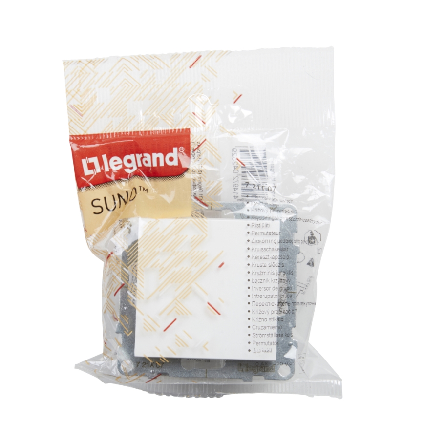 Legrand - Jednopólové tlačidlo č. 1/0 bez rámčeka SUNO biela