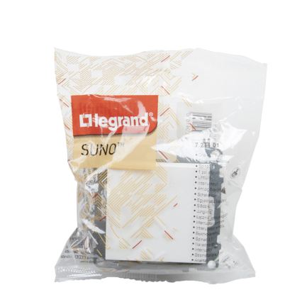 Legrand - Jednopolový vypínač bez rámčeka č. 1 SUNO biela