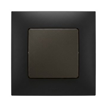Legrand - Jednopolový vypínač č. 1 s rámikom NILOE, čierny