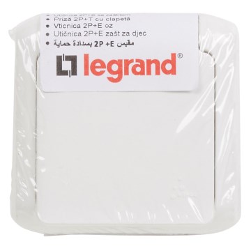 Legrand - Nástenná domová zásuvka 250V/16A FORIX IP44 biela