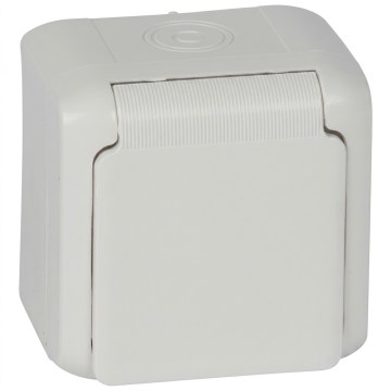 Legrand - Nástenná domová zásuvka FORIX 250 V IP44 biela