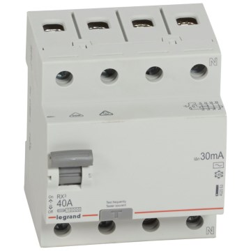 Legrand - Prúdový chránič 4-pólový RX3 4P 40 A 30 mA AC