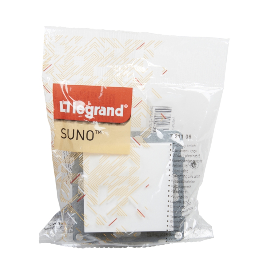 Legrand - Schodiskový vypínač bez rámčeka č. 6 SUNO biela