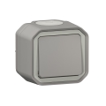 Legrand - Schodiskový vypínač č. 6 PLEXO IP55 sivý