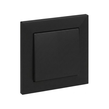 Legrand - Schodiskový vypínač č. 6 s rámikom SUNO čierna
