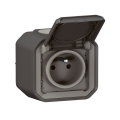 Legrand - Vonkajšia zásuvka 250V/16A PLEXO IP55 antracit