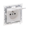Legrand - Vonkajšia zásuvka bez rámčeka 250V/16A NILOE STEP IP44 biela