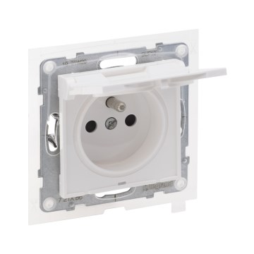 Legrand - Vonkajšia zásuvka bez rámčeka 250V/16A NILOE STEP IP44 biela