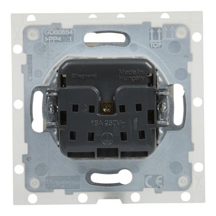 Legrand - Vonkajšia zásuvka bez rámčeka 250V/16A NILOE STEP IP44 biela