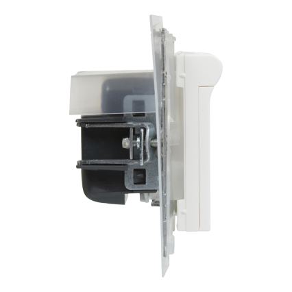 Legrand - Vonkajšia zásuvka bez rámčeka 250V/16A NILOE STEP IP44 biela