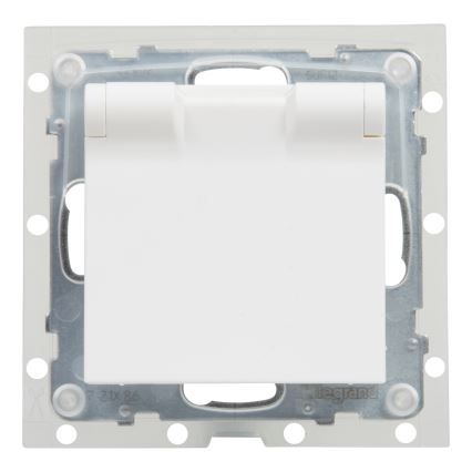 Legrand - Vonkajšia zásuvka bez rámčeka 250V/16A NILOE STEP IP44 biela