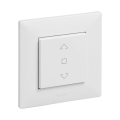 Legrand - Žalúziový ovládač s rámikom NILOE STEP biela