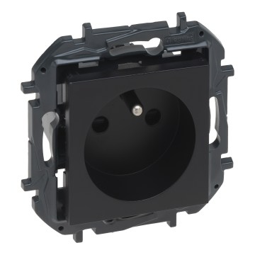 Legrand - Zásuvka do domácnosti bez rámčeka NILOE STEP 250V čierna