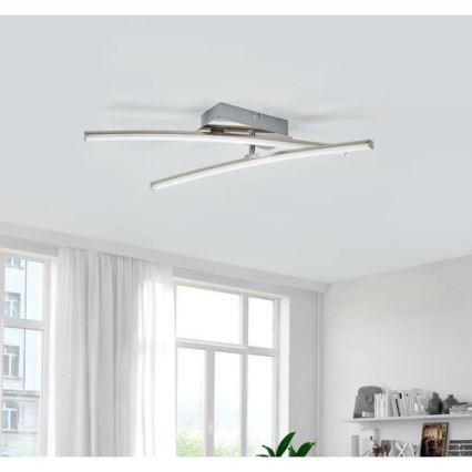 Leuchten Direkt 11270-55 - LED Prisadený luster SIMON 2xLED/5W/230V matný chróm