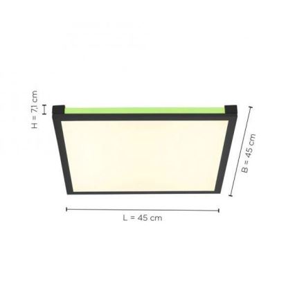 Leuchten Direkt 11621-18 - LED RGB Stmievateľné stropné svietidlo MARIO LED/24W/230V 2700-5000K + diaľkové ovládanie