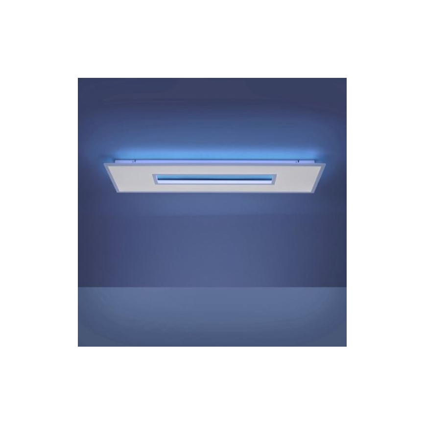 Leuchten Direkt 11646-16 - LED RGB Stmievateľné stropné svietidlo RECESS 1xLED/41W/230V + 1xLED/7,5W + dálkové ovládání