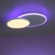 Leuchten Direkt 11662-16 - LED RGB Stmievateľné stropné svietidlo ARENDA LED/21W/230V + diaľkové ovládanie