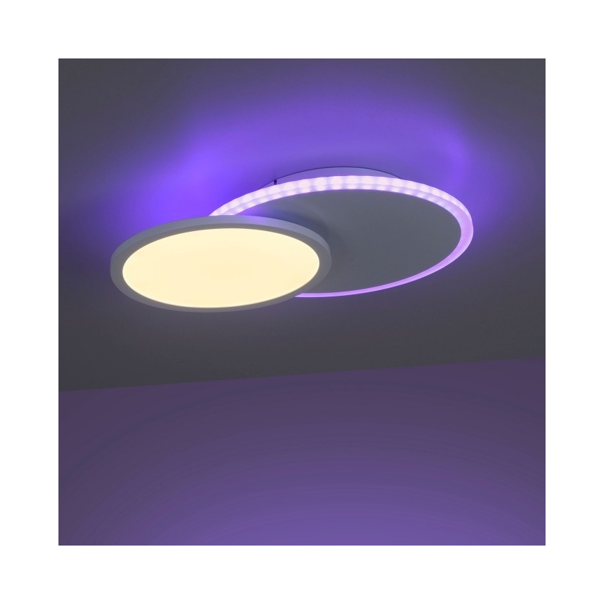 Leuchten Direkt 11662-16 - LED RGB Stmievateľné stropné svietidlo ARENDA LED/21W/230V + diaľkové ovládanie