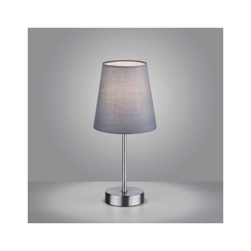 Leuchten Direkt 11680-15 - Stolná lampa HEINRICH 1xE14/40W/230V šedá