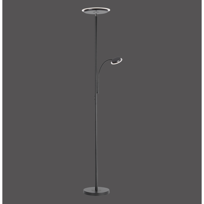 Leuchten Direkt 11709-18 - LED Stmievateľná stojacia lampa HANS LED/22W/230V + LED/4W