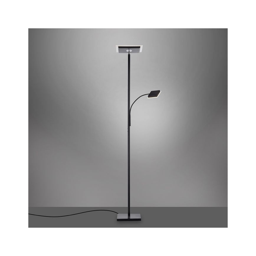 Leuchten Direkt 11710-18 - LED Stmievateľná stojacia lampa HANS LED/21,5W/230V + LED/4W