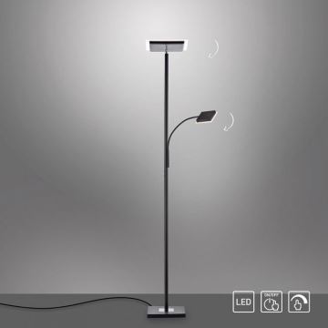 Leuchten Direkt 11710-18 - LED Stmievateľná stojacia lampa HANS LED/21,5W/230V + LED/4W