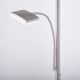 Leuchten Direkt 11725-55 - LED Stmievateľná dotyková stojacia lampa RUBEN 2xLED/11W/230V + LED/4W