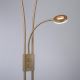 Leuchten Direkt 11778-60 - LED Stmievateľná stojacia lampa HELIA LED/16,8W/230V + LED/7,6W zlatá