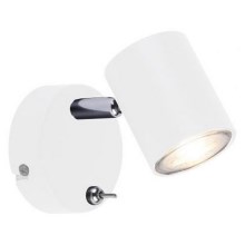 Leuchten Direkt 11941-16 - LED Nástenné bodové svietidlo TARIK 1xGU10/5W/230V biela