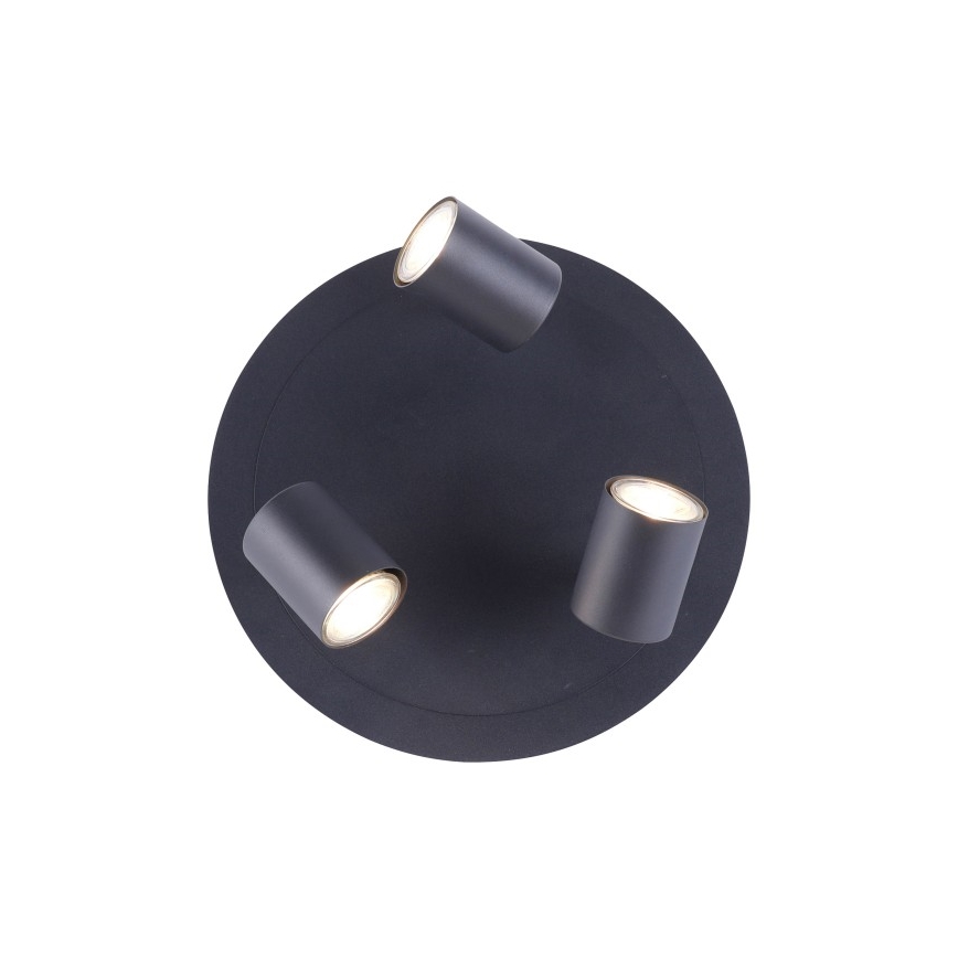 Leuchten Direkt 11943-13 - LED Bodové svietidlo TARIK 3xGU10/5W/230V antracit