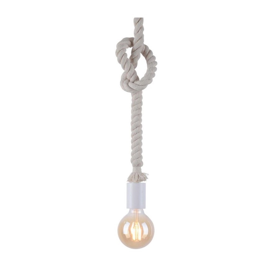 Leuchten Direkt 13572-16 - Luster na lanku DIY 1xE27/10W/230V biela