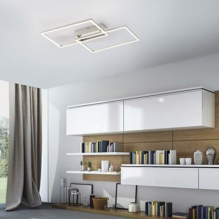 Leuchten Direkt 14018-55 - LED Stmievateľný prisadený luster IVEN 2xLED/15W/230V + diaľkové ovládanie