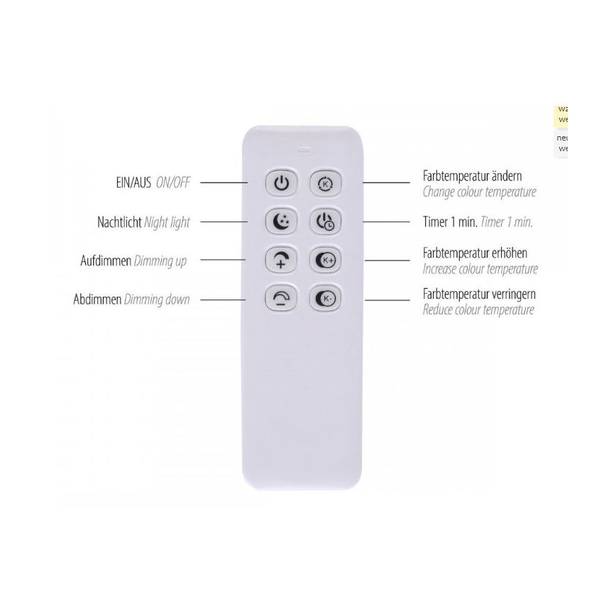 Leuchten Direkt 14019-60- LED Stmievateľný prisadený luster IVEN 2xLED/20W/230V 2700-5000K zlatá + diaľkové ovládanie