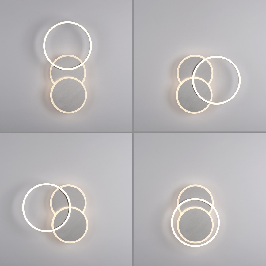Leuchten Direkt 14116-55 - LED Stropné svietidlo SEVENT LED/25,5W/230V matný chróm