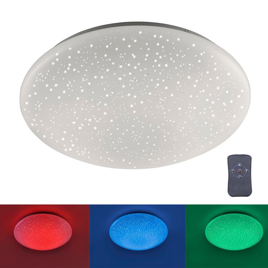 Leuchten Direkt 14242-16 - LED RGB Stmievateľné stropné svietidlo SKYLER LED/18W/230V + diaľkové ovládanie