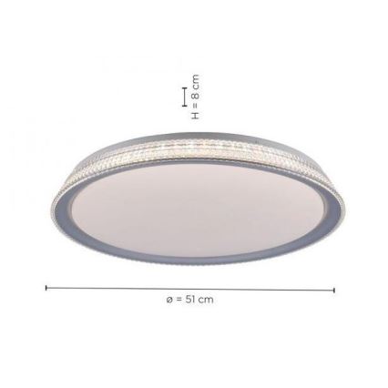 Leuchten Direkt 14359-21 - LED Stmievateľné stropné svietidlo KARI LED/36W/230V