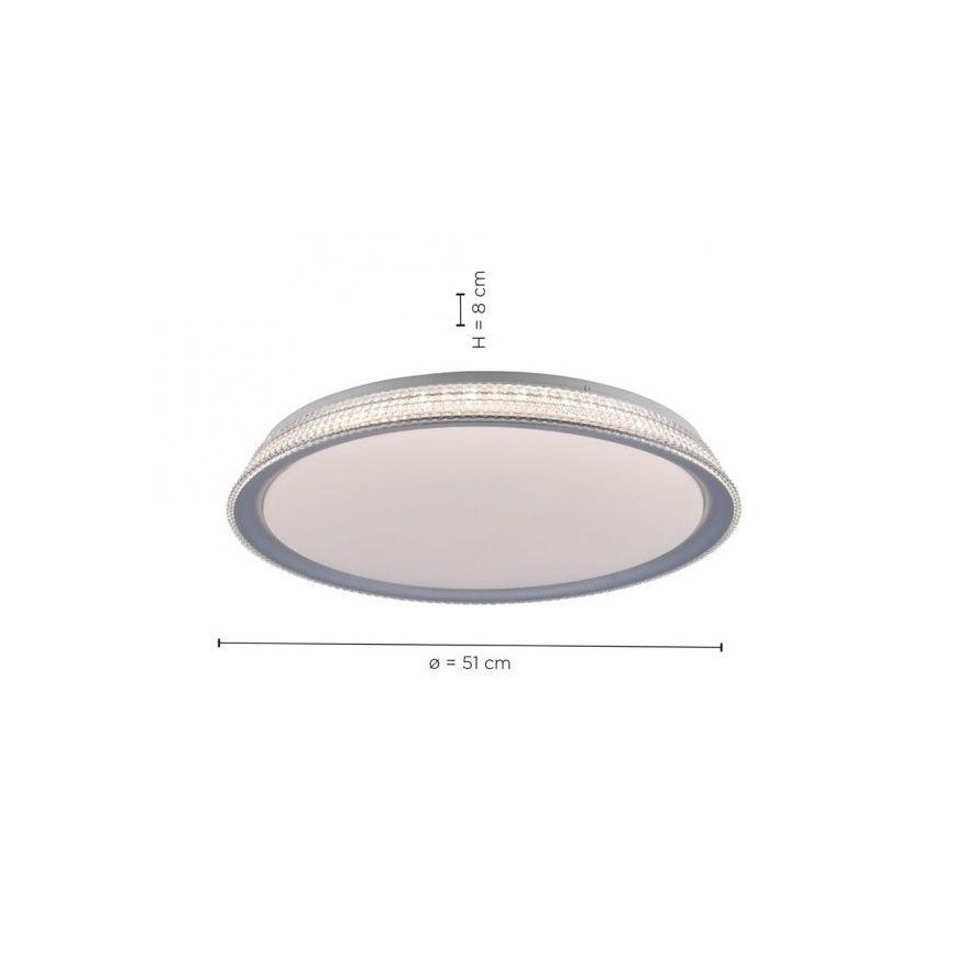 Leuchten Direkt 14359-21 - LED Stmievateľné stropné svietidlo KARI LED/36W/230V