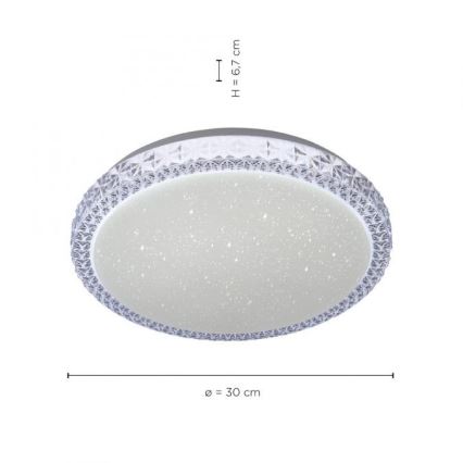 Leuchten Direkt 14370-00 - LED Stmievateľné stropné svietidlo FRIDA LED/12W/230V