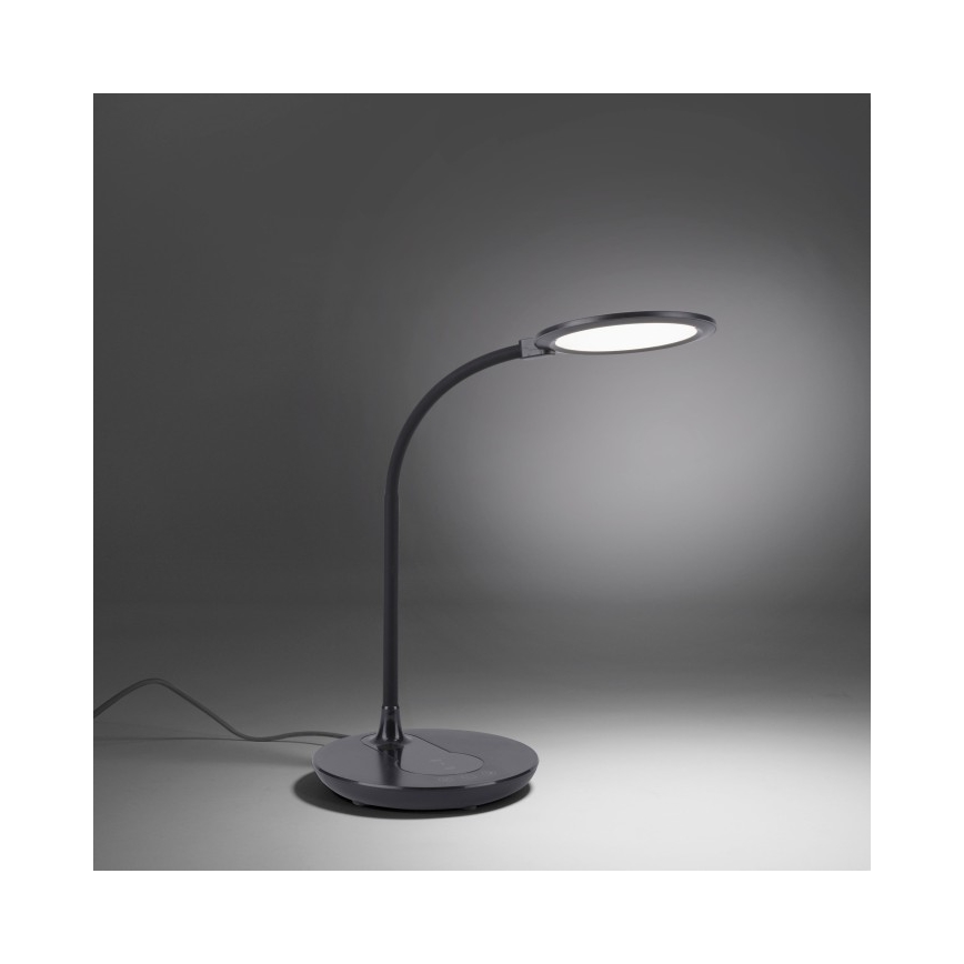 Leuchten Direkt 14416-18 - LED Stmievateľná dotyková stolná lampa s bezdrôtovým nabíjaním ASTRID LED/5W/230V 3000/4000/5500K + USB