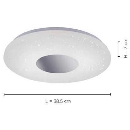 Leuchten Direkt 14422-17 - LED Kúpeľňové stropné svietidlo so senzorom LAVINIA LED/18W/230V IP44