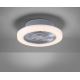 Leuchten Direkt 14645-55 - LED Svietidlo s ventilátorom LEONARD LED/27W/230V