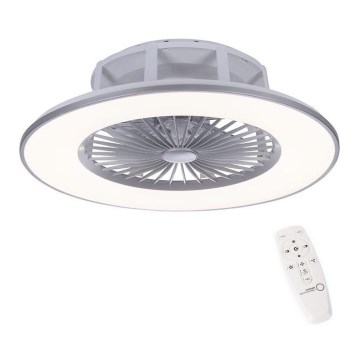 Leuchten Direkt 14646-55 - LED Stmievateľné stropné svietidlo s ventilátorom MICHAEL LED/29W/230V + diaľkové ovládanie